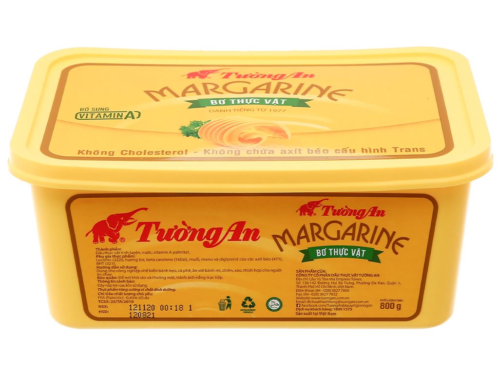 Bơ margarine tường an 800g