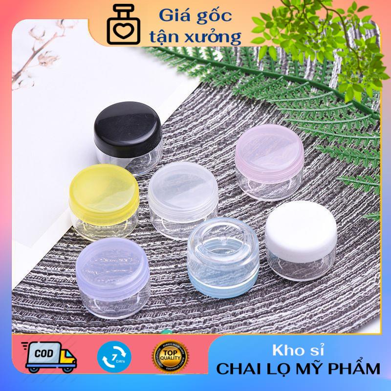 Hũ nhựa tròn 3g/5g đựng kem, chiết mỹ phẩm