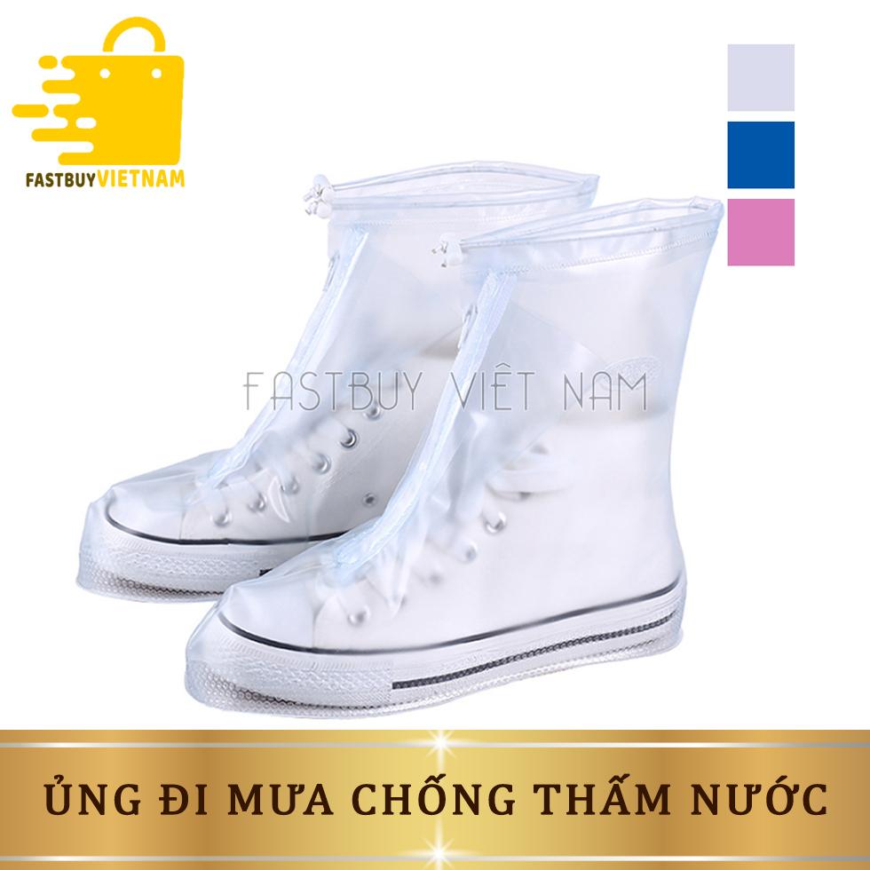 Giày Đi Mưa, Ủng Bảo Vệ Giày Khi Đi Mưa, Bọc Giày Đi Mưa Chất Liệu Nhựa Dẻo Siêu Bền