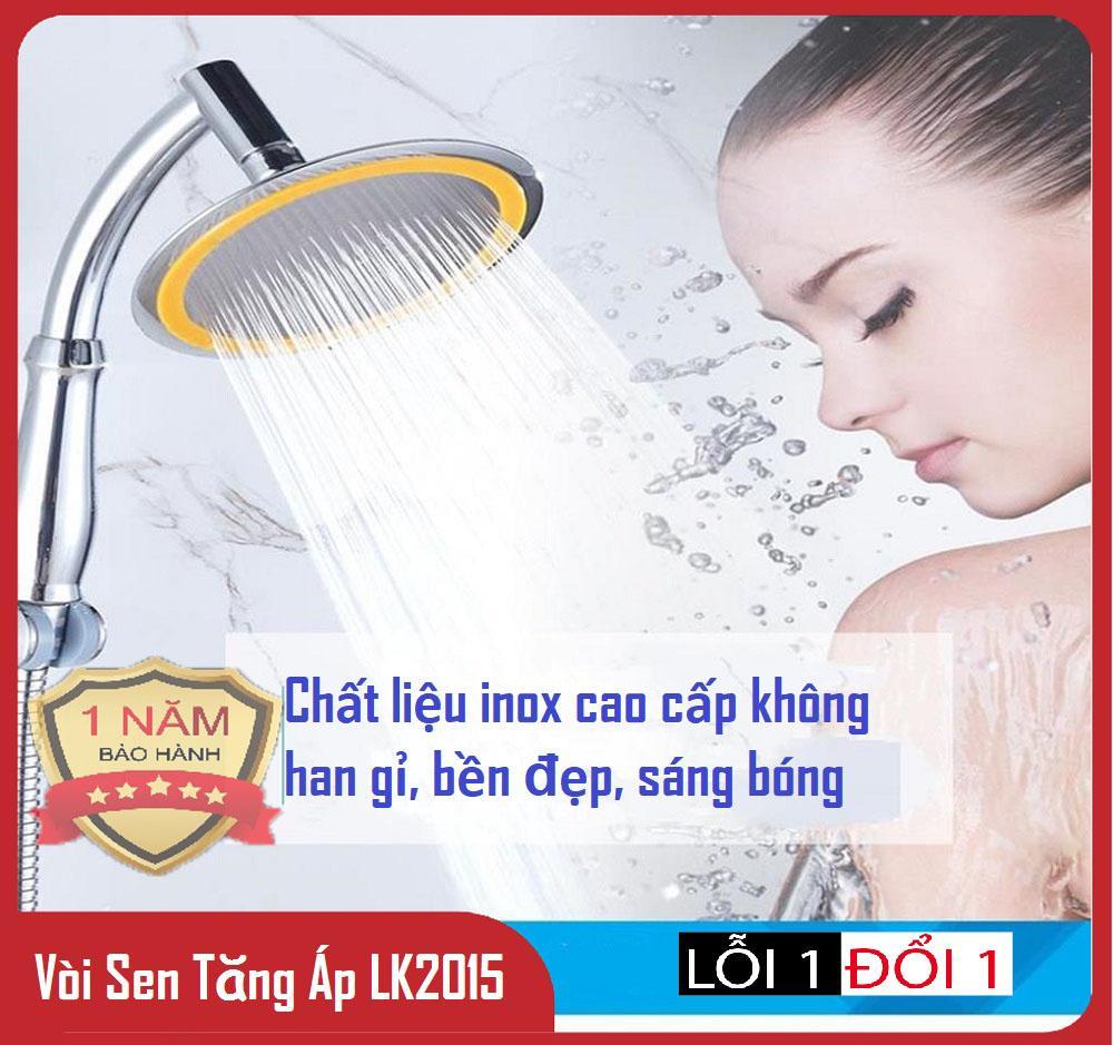 [HCM]Vòi tắm vòi hoa sen tăng áp thông minh - Vòi Sen Tăng Áp Sen Tắm Vòi Nước Nóng Lạnh Vòi Sen Tăng Áp Inox LK-2019 Tăng Áp Tốt Độ Bền Cao Kiểu Dáng Sang Trọng - SALE OFF 50% TOÀN QUỐC