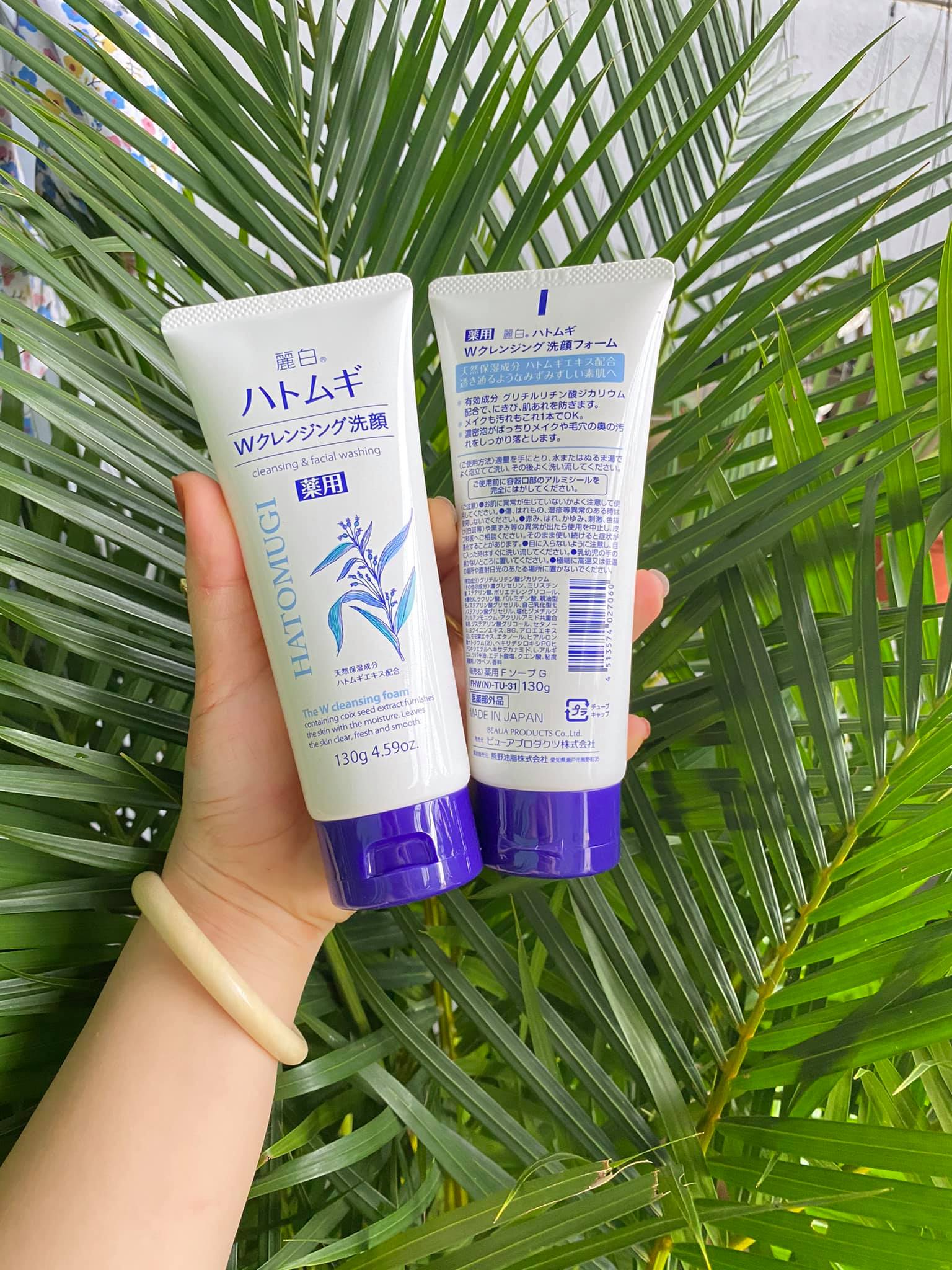 Sữa rửa mặt hatomugi naturie hạt ý dĩ 130g nhật bản