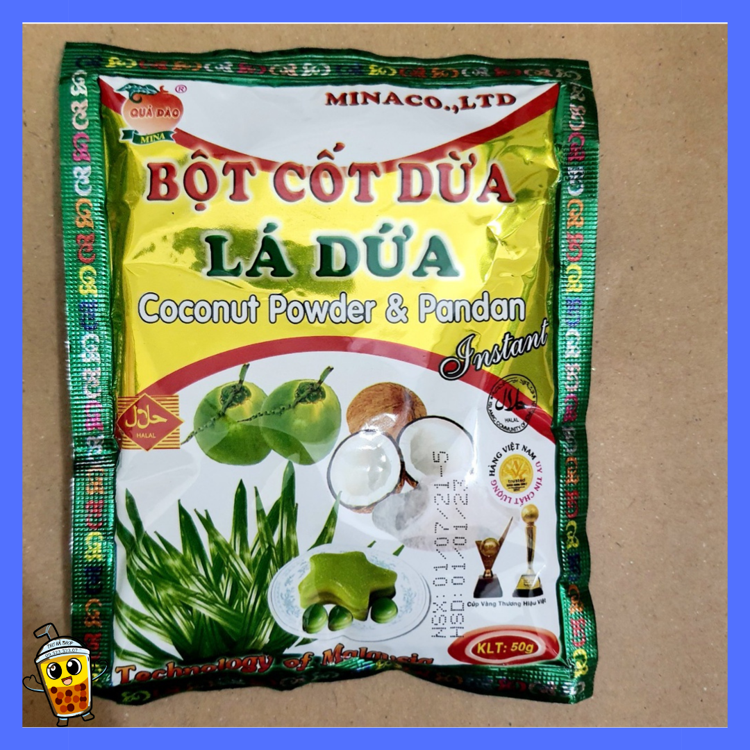 bột cốt dừa lá dứa 50g