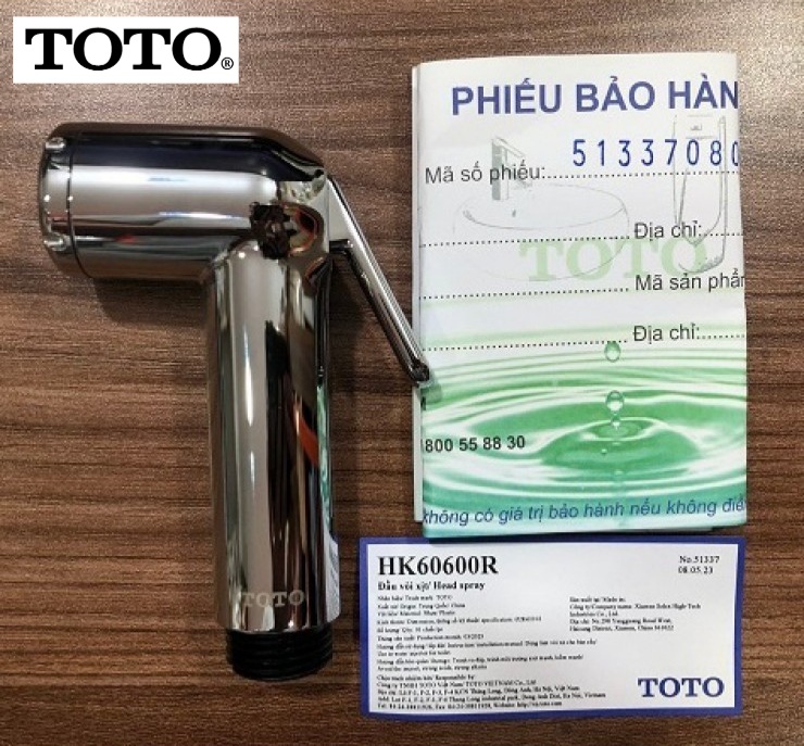 Đầu vòi xịt toto tvcf201 chính hãng