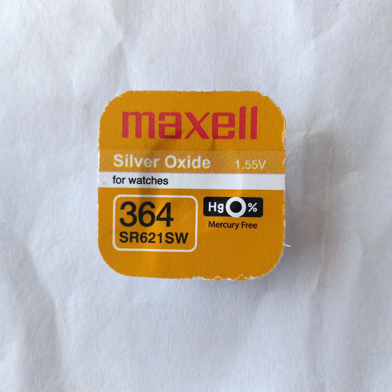 Pin đồng hồ đeo tay Maxell SR621SW / 364 Silver Oxide 1.55V - Vỉ 1 viên