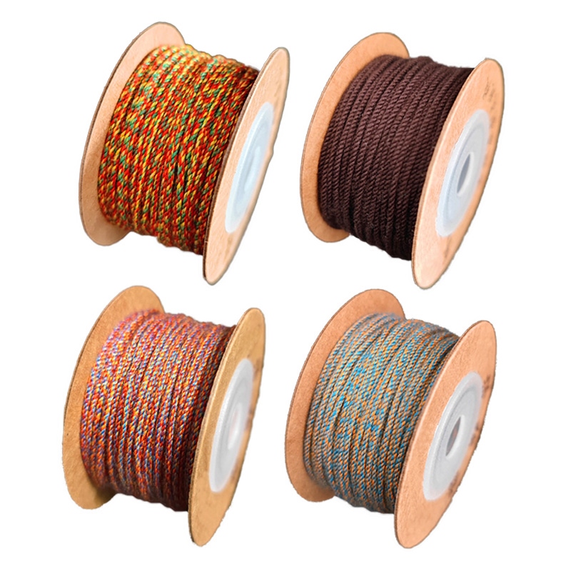 60 Meters 1.0mm Cotton Waxed Cord Colorful Beading Thread String