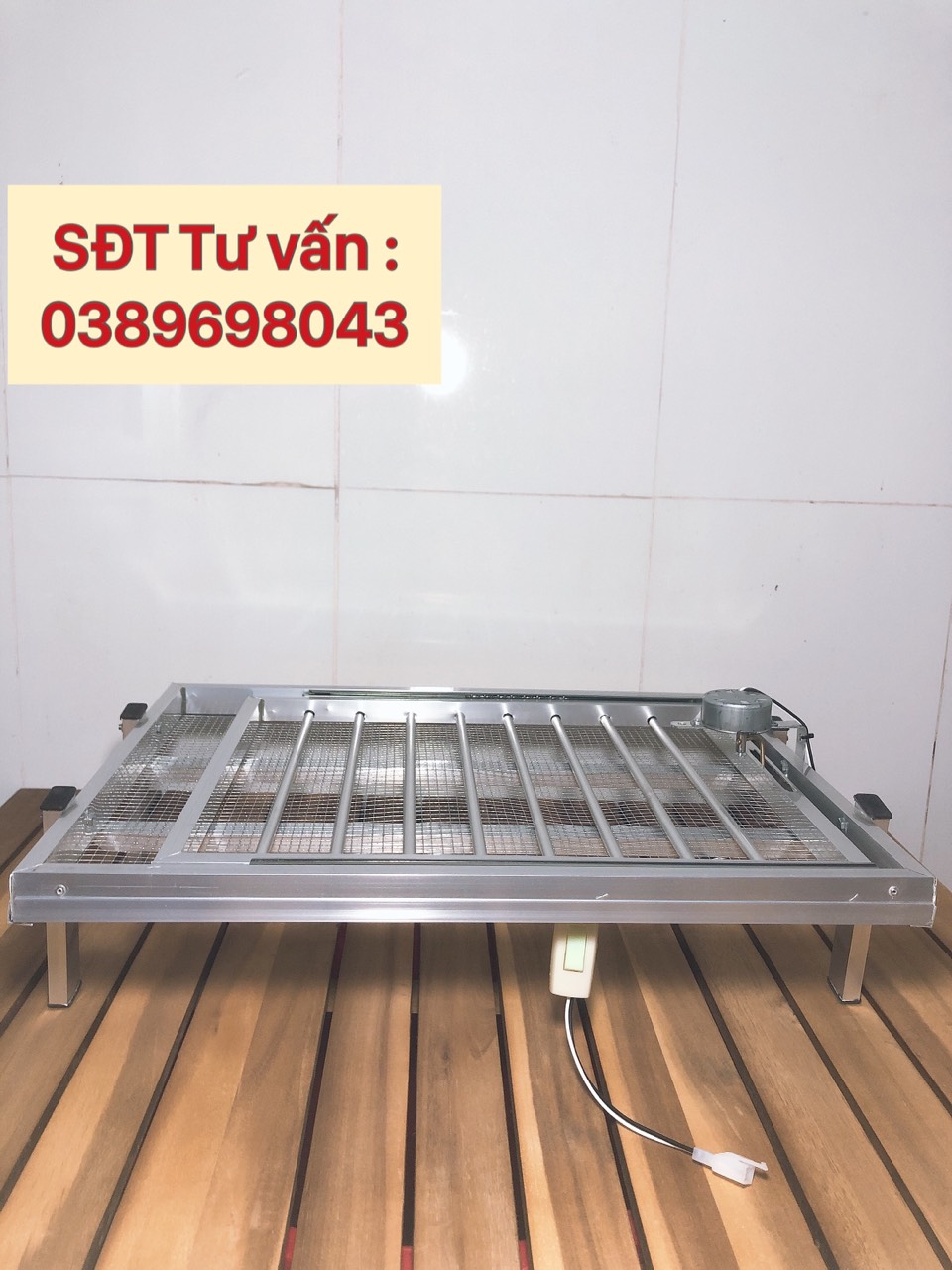 Khay đảo trứng Nhôm tự động Ánh Dương - Ấp tối đa 54 quả