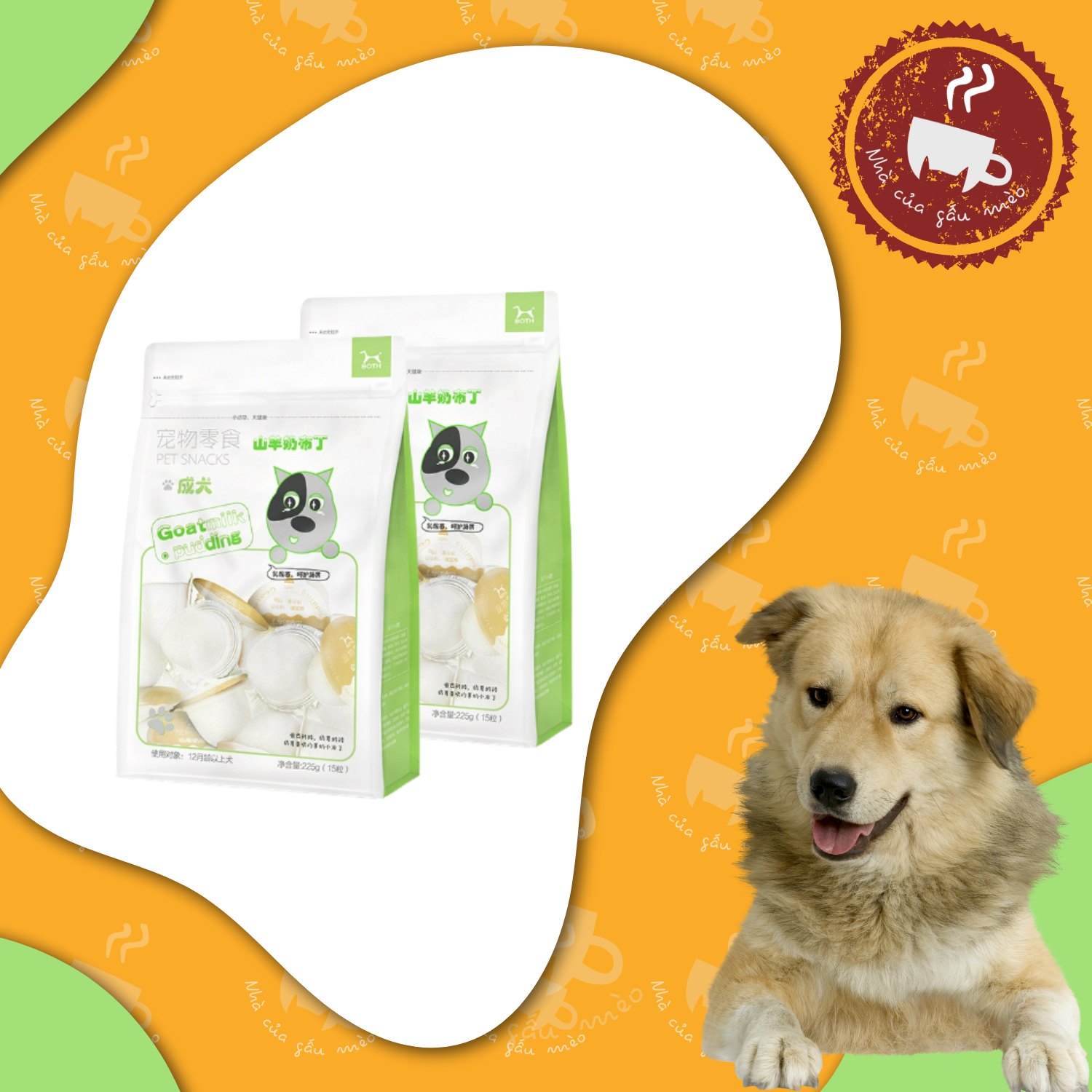 Pudding Sữa Dê Bổ Sung Canxi Và Lợi Khuẩn cho chó mèo