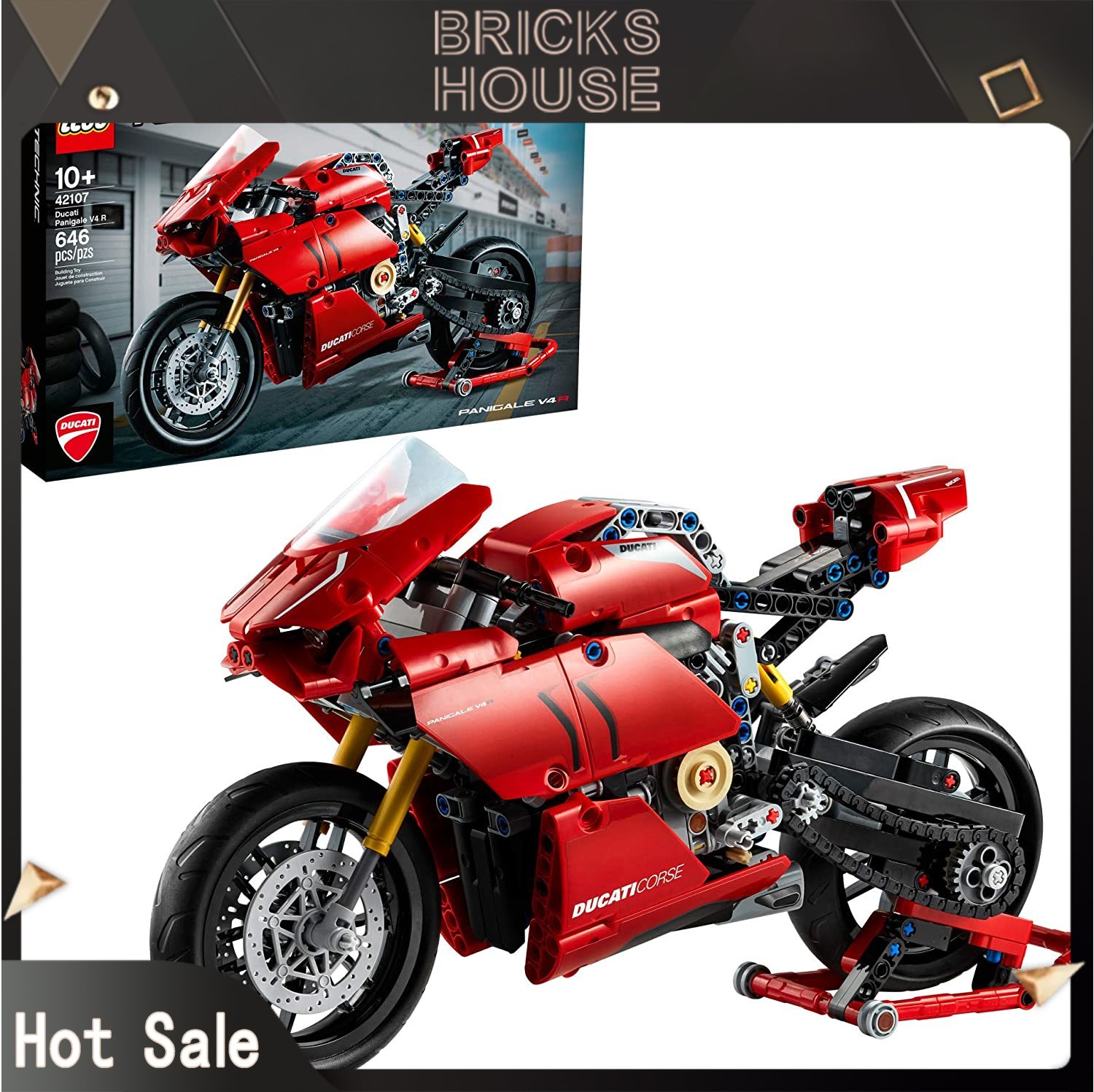 XE MOTO DUCATI 1299 672001 Đồ chơi lắp ráp mô hình đẹp  Đồ chơi Lepin