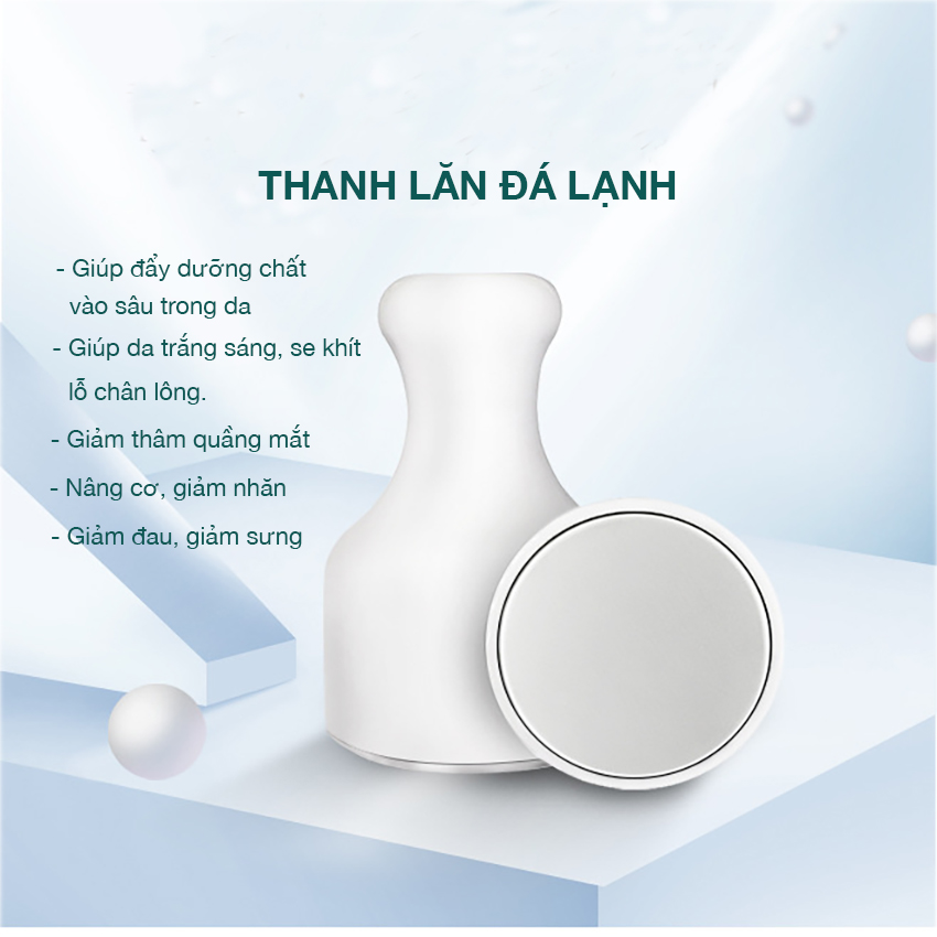 Thanh lăn lạnh thanh lăn đá tuyết ice cooler giúp đẩy dưỡng chất massagese lỗ chân lông giảm thâm nâng cơ.