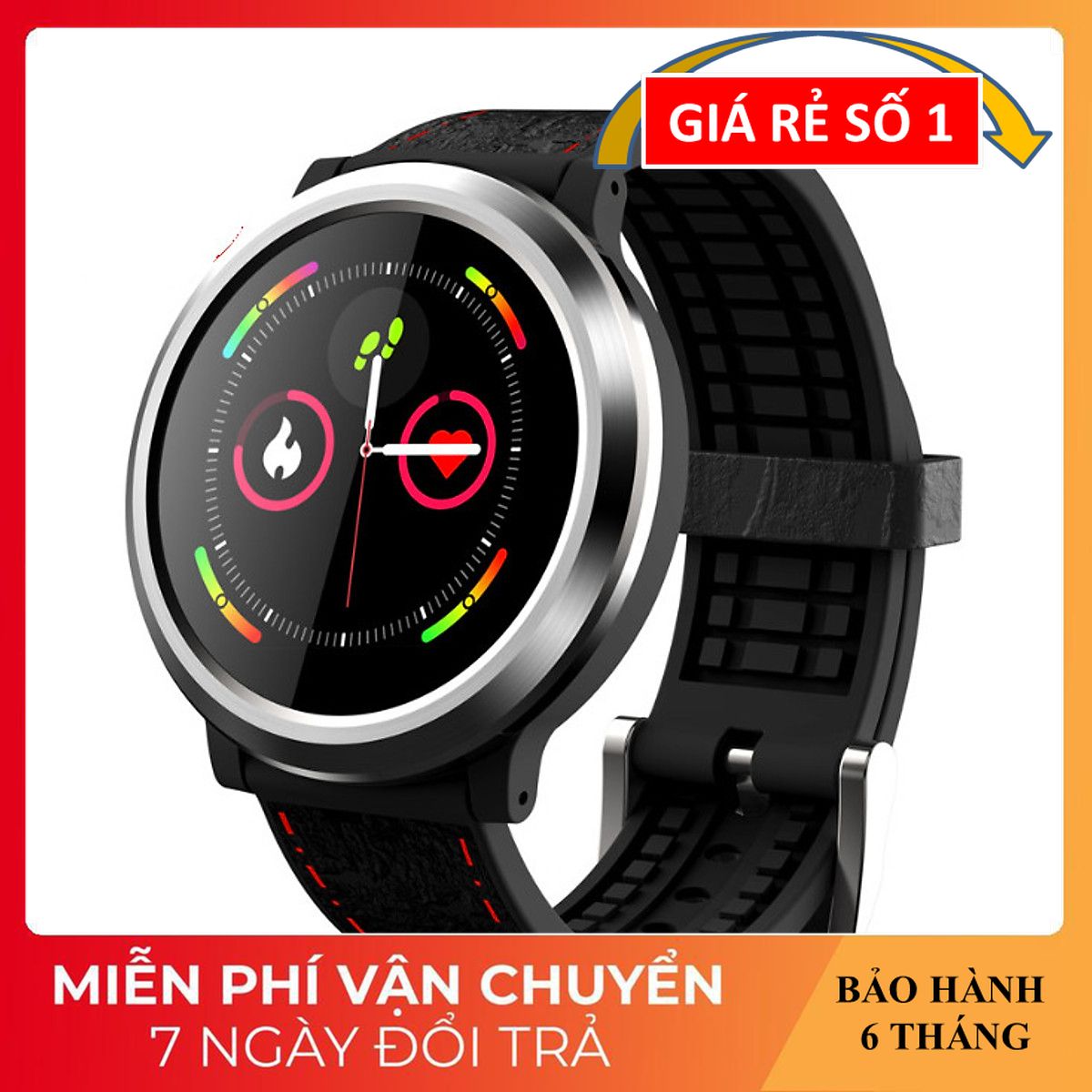 [Có Bảo Hành] Đồng Hồ Thông Minh Q68 Đo Nhịp Tim, Huyết Áp, Theo Dõi Vận Động Thể Thao, Nhắc Nhở Thông Minh - Hàng Nhập Khẩu