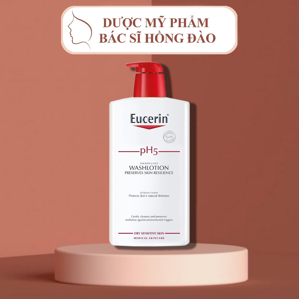 Sữa tắm da nhạy cảm eucerin ph5 washlotion - bs hồng đào