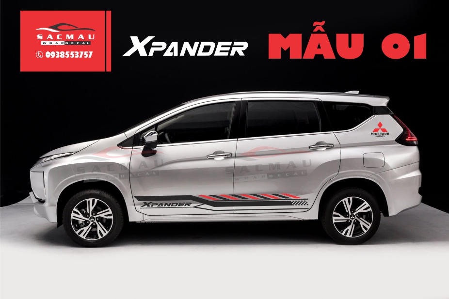 Tem dán xe Mitsubishi Xpander,  tem dán trang trí xpander cực đẹp
