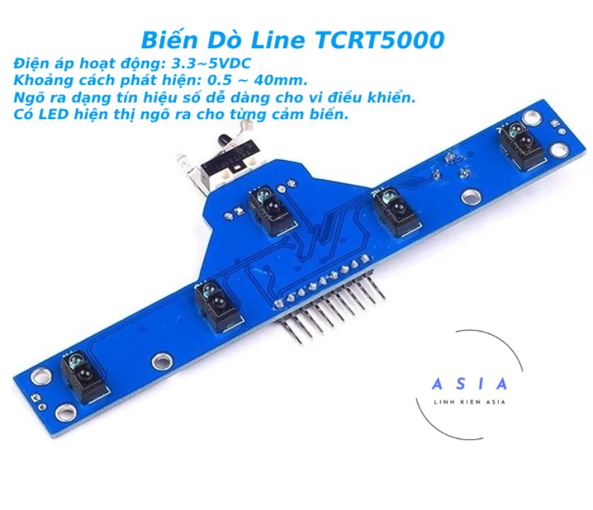 Module cảm biến dò đường 5 kênh