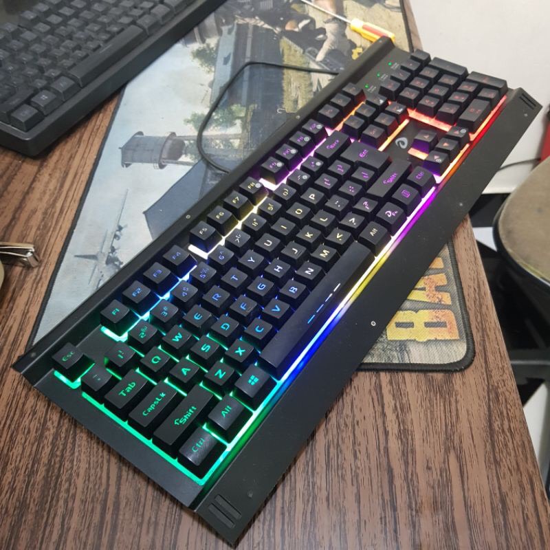Bàn phím máy tính dare-u lk145 led rgb 2nd còn đẹp - bàn phím giả cơ gaming dare-u lk145 giá rẻ
