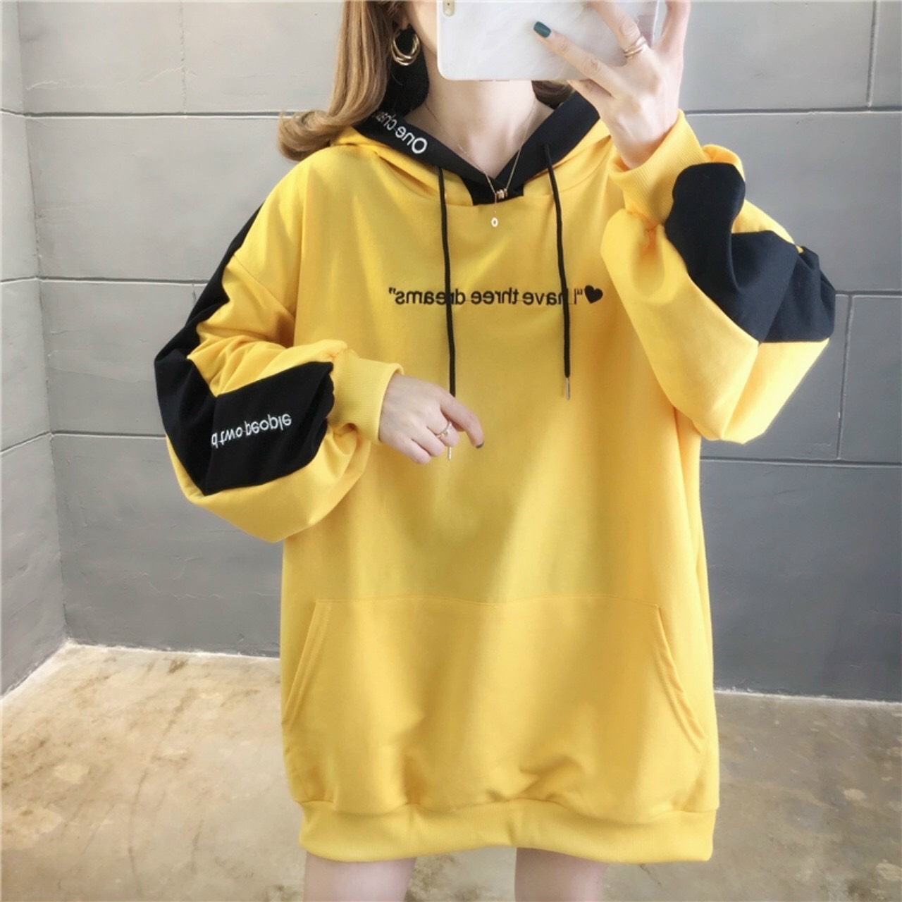 [HCM]Áo Hoodie Nữ Mẫu Đẹp Hot Teen 2020Chất Nỉ Phối Nón Rộng Túi Siêu Dễ Thương.BLIEN001