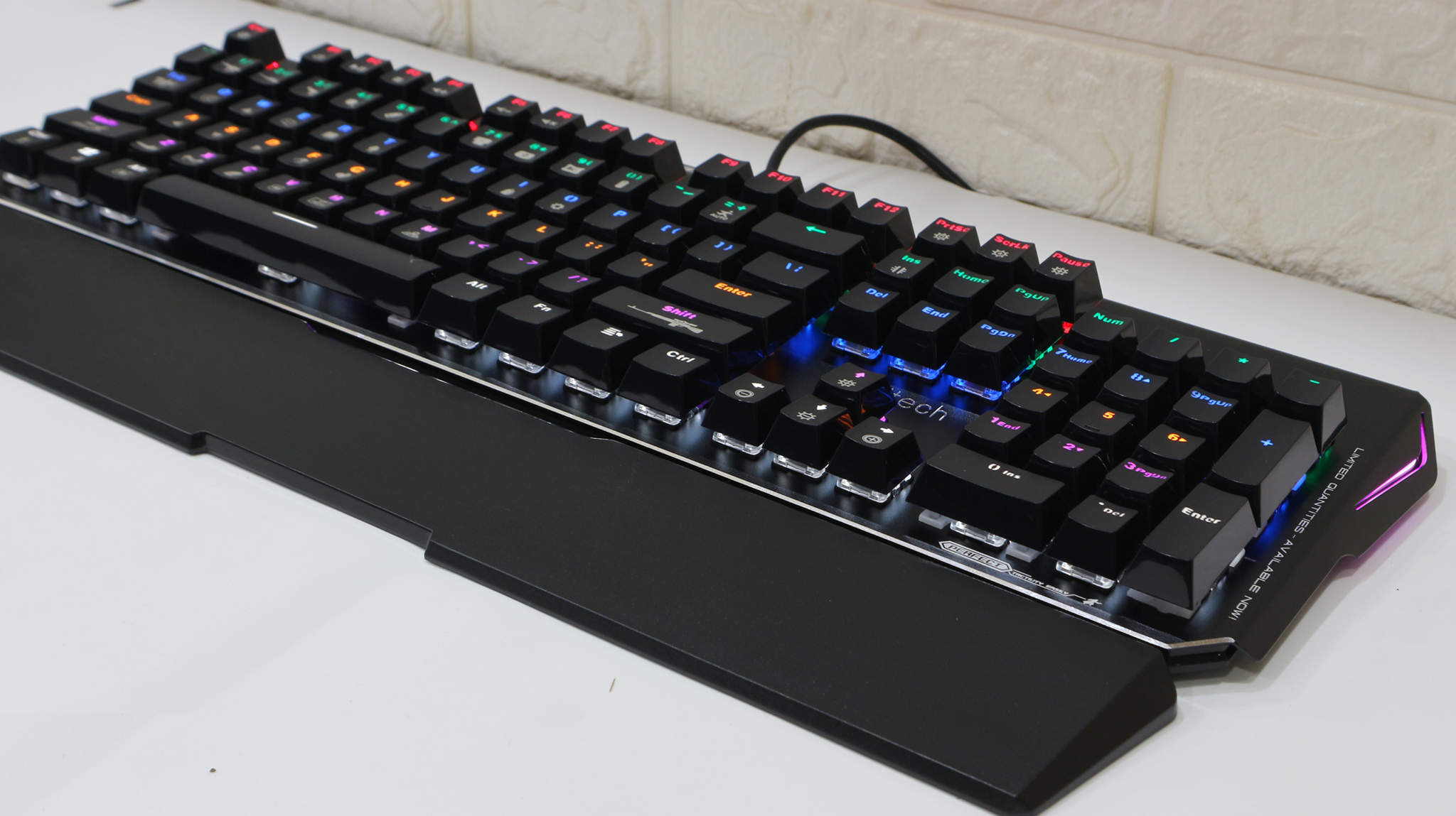 Bàn phím cơ quang học - phím game GoldTech LK185 - purple switch - bh 24 tháng