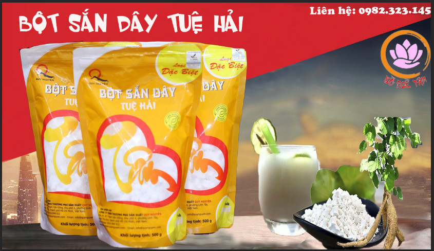 | cửa hàng bồ đề tâm | bột sắn dây quy nguyên 500g