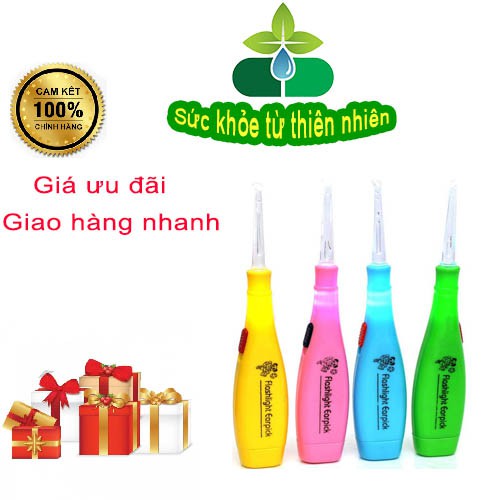Dụng Cụ Lấy Ráy Tai An Toàn Cho Bé Có Đèn Soi Trực Tiếp