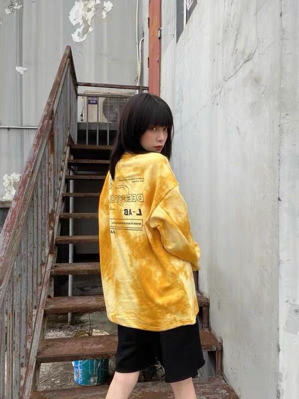 Áo sweater nỉ cổ tròn form rộng tay lồng đèn DEEPOPCLO LAB