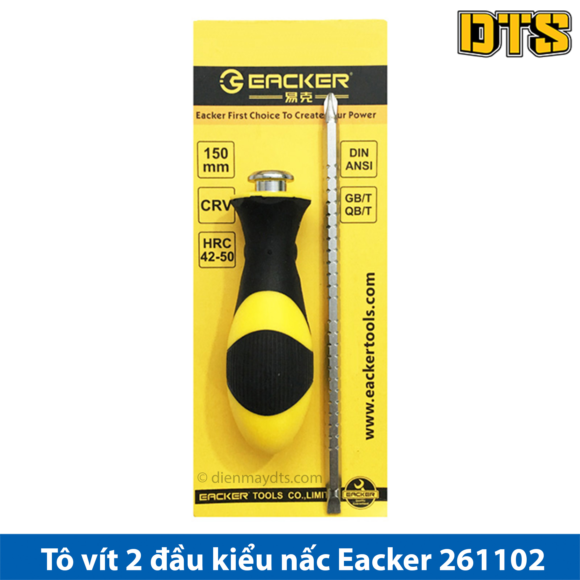 Tô vít 2 đầu eacker 261102, asaki