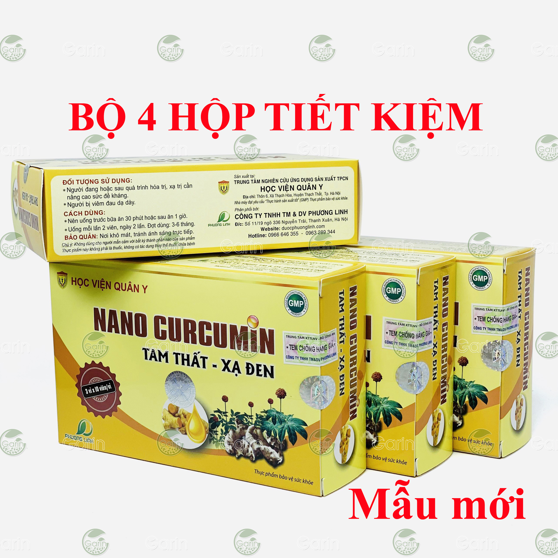 [HCM]Liệu trình 1 tháng 4 hộp Nano Curcumin Tam Thất Xạ Đen Học Viện Quân Y (30 viên x 4) giúp giảm đau viêm loét dạ dày tăng cường sức đề kháng làm đẹp da giảm tác dụng phụ khi hóa trị xạ trị