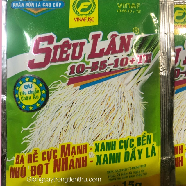 5 gói phân bón lá cao cấp siêu lân