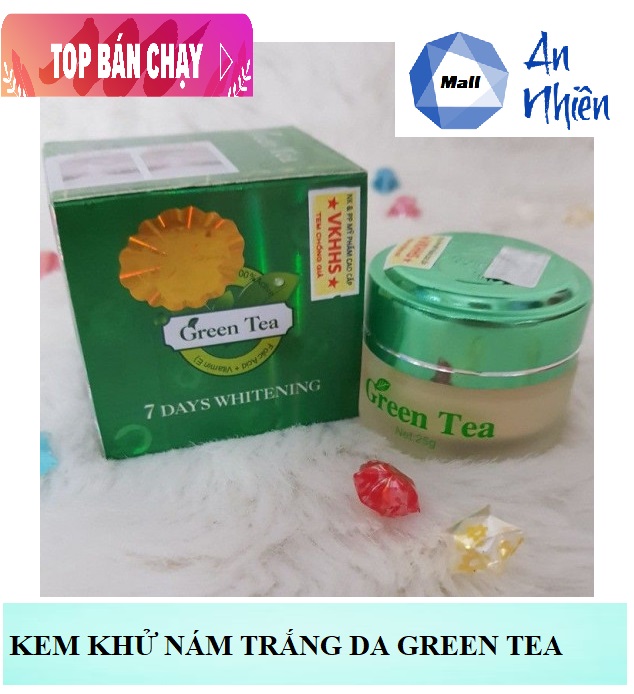 Kem Khử Nám Trắng Da Trà Xanh Green Tea Cream - Mẫu mới