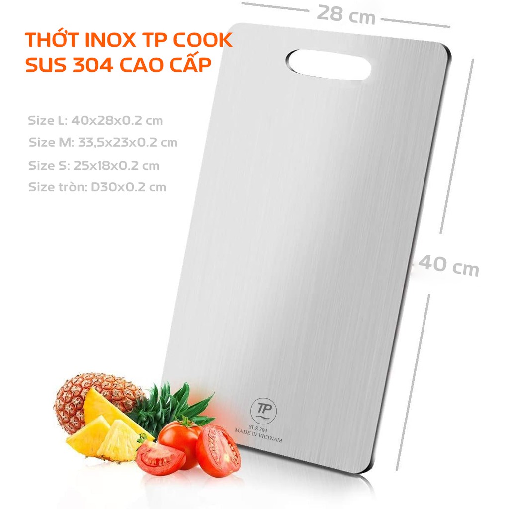 [THỚT INOX 304] - KHÁNG KHUẨN, KHỬ MÙI, CƯỜNG LỰC, CHỐNG NẤM MỐC- TRỌN ĐỜI KHÔNG HAN RỈ- THỚT INOX SUS304 AN TOÀN VỆ SINH SỨC KHỎE MỌI NHÀ, DÀY KHOẢNG 2MM