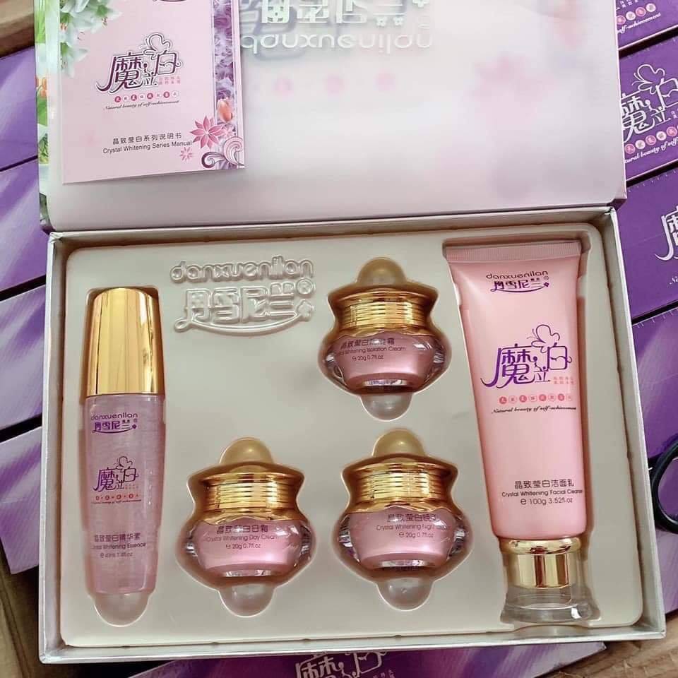 Bộ mỹ phẩm hoàng cung hồng danxuenilan - 5 món xóa mờ nám, tàn nhang, dưỡng trắng da - hiệu quả sau 7 ngày