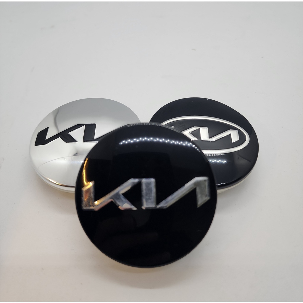 Logo chụp mâm xe kia mẫu mới đường kính hốc 59mm, nắp chụp logo xe ô tô