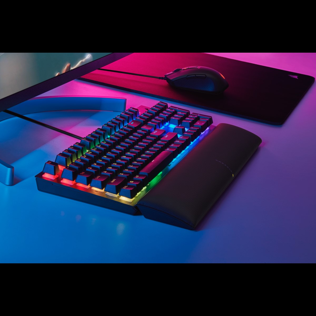 Bàn phím cơ k60 chuyên gaming với led rgb nhiều màu 104 phím