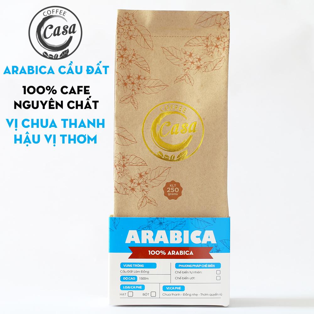 [HCM]Cà phê rang xay nguyên chất Espresso Arabica dạng bột dùng ngay 250gr - Casa Coffee