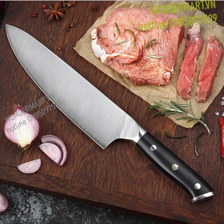 Dao bếp trưởng Konedi lưỡi hợp kim 5Cr15CoMov siêu bén