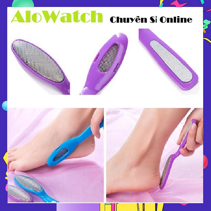 Cây chà gót chân 2 mặt kim loại tiện lợi