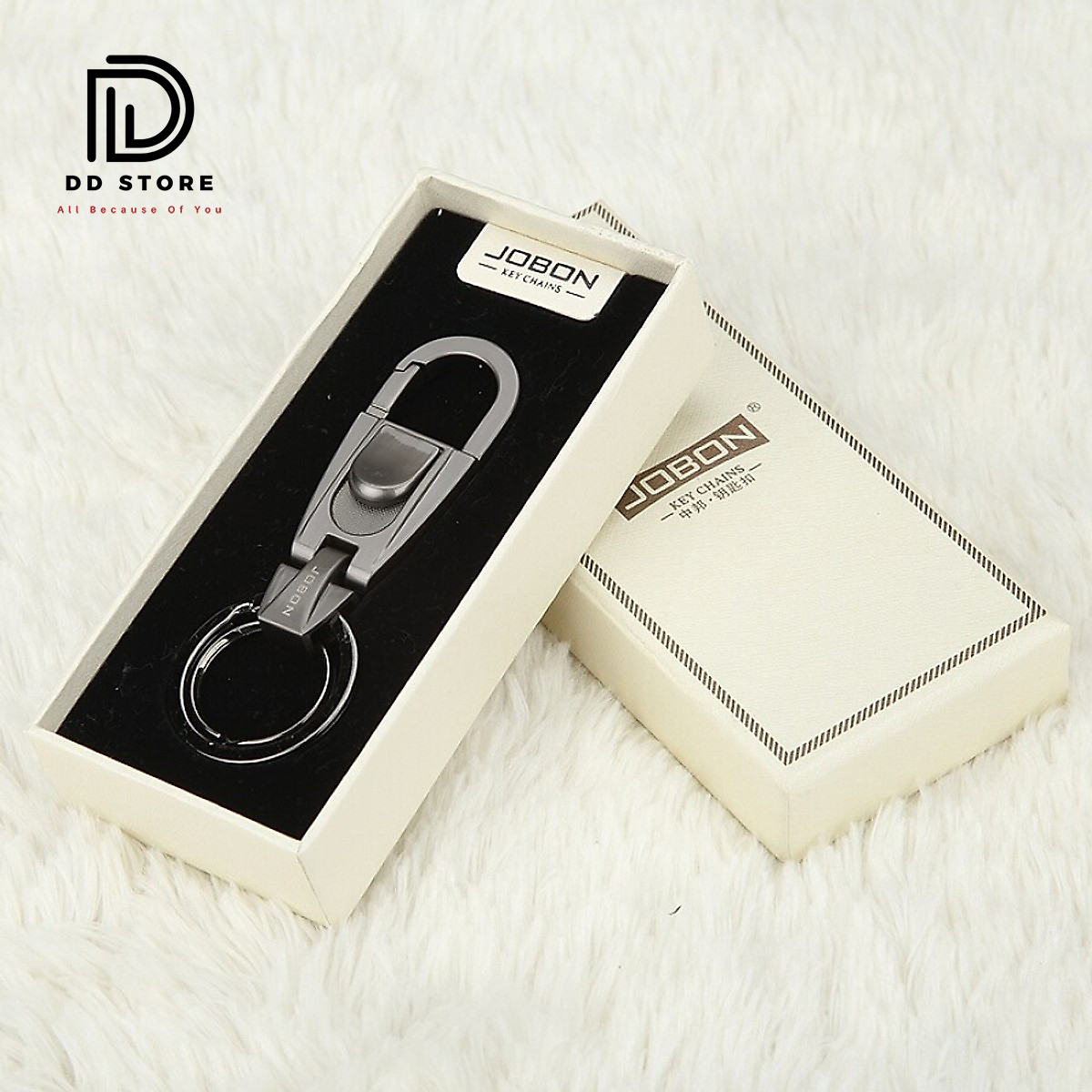 Móc khóa jobon hợp kim cao cấp, móc chìa khóa đa năng ô tô, xe máy zb-071 - dd store
