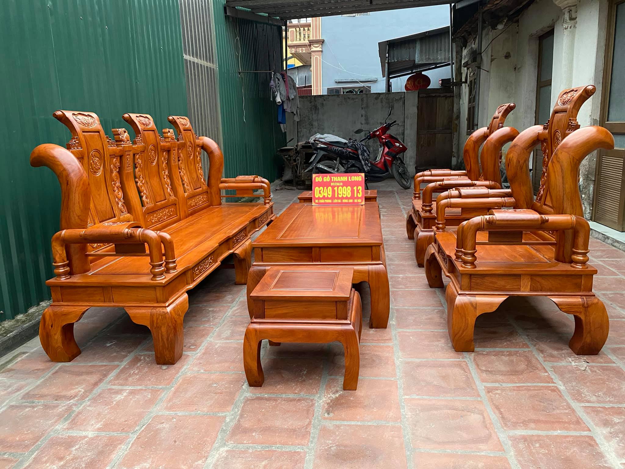 Bàn Ghế Tần Thủy Hoàng gỗ Gõ Đỏ Nam Phi giá chỉ 23tr-sđt: 0349199813