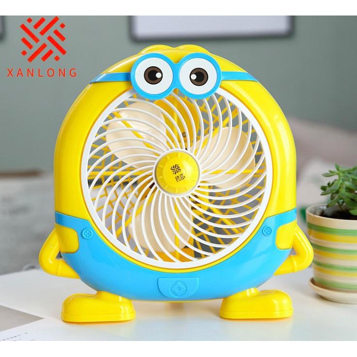 Quạt 3 cánh xanlong Hello kitty, Quạt Mini Fan Để Bàn Điều Chỉnh Tốc Độ Cực Mát, Quạt mát mini để bàn hình thú Kmart, Quat de ban hinh thu ngo nghinh, quạt bàn mẫu mới 2019