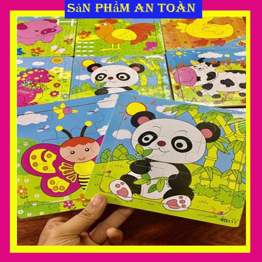 Tranh Ghép Gỗ Thông Minh 9 Mảnh Puzzle - Ghép 9 Mảnh Bằng Gỗ