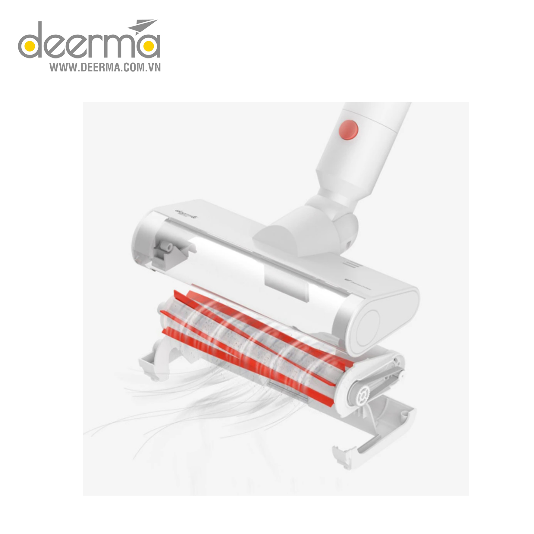 Đầu hút sàn và bàn chải con lăn thay thế cho máy hút bụi Deerma VC20/ VC21/ VC20s/ VC20 Plus/ VC25/ VC25 Plus