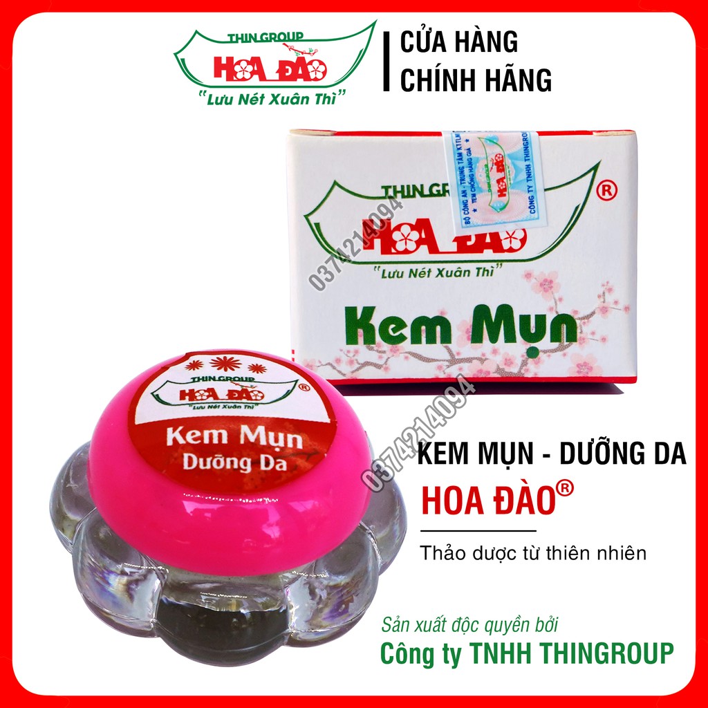 Kem mụn dưỡng da hoa đào
