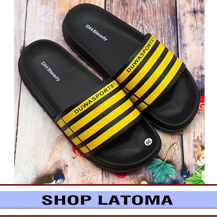 Dép quai ngang nam nữ quai sọc ngang chất liệu êm chân thời trang Latoma TA4551 (Nhiều màu)(Phom lớn khách chọn nhỏ hơn 1 size)