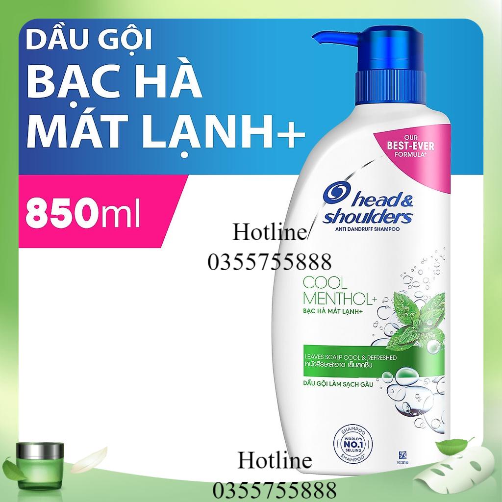 Dầu gội head & shoulders bạc hà làm sạch gàu 850ml
