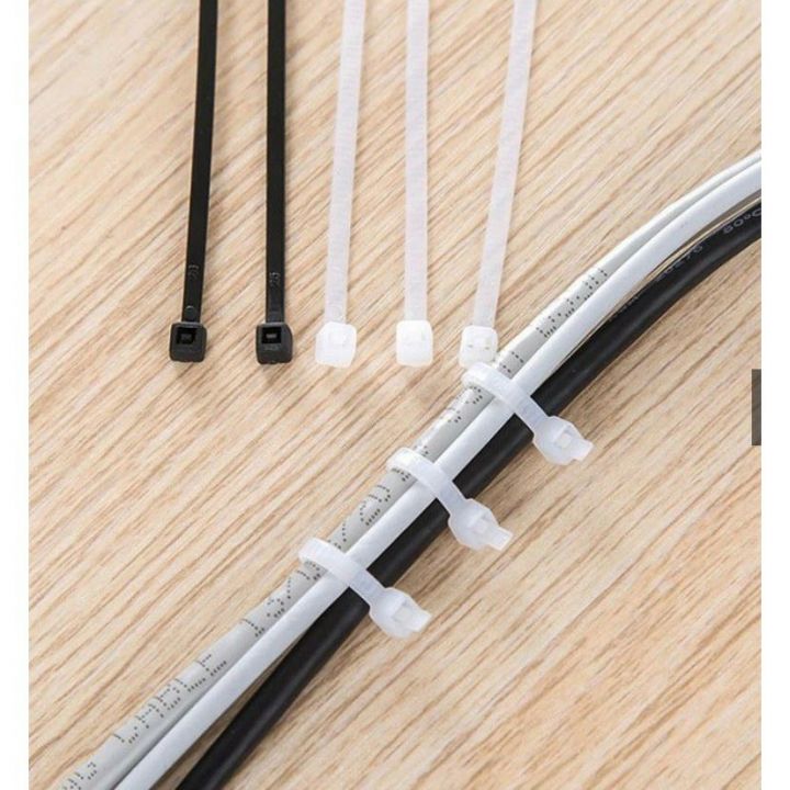 100 dây rút nhựa màu trắng loại 20cm