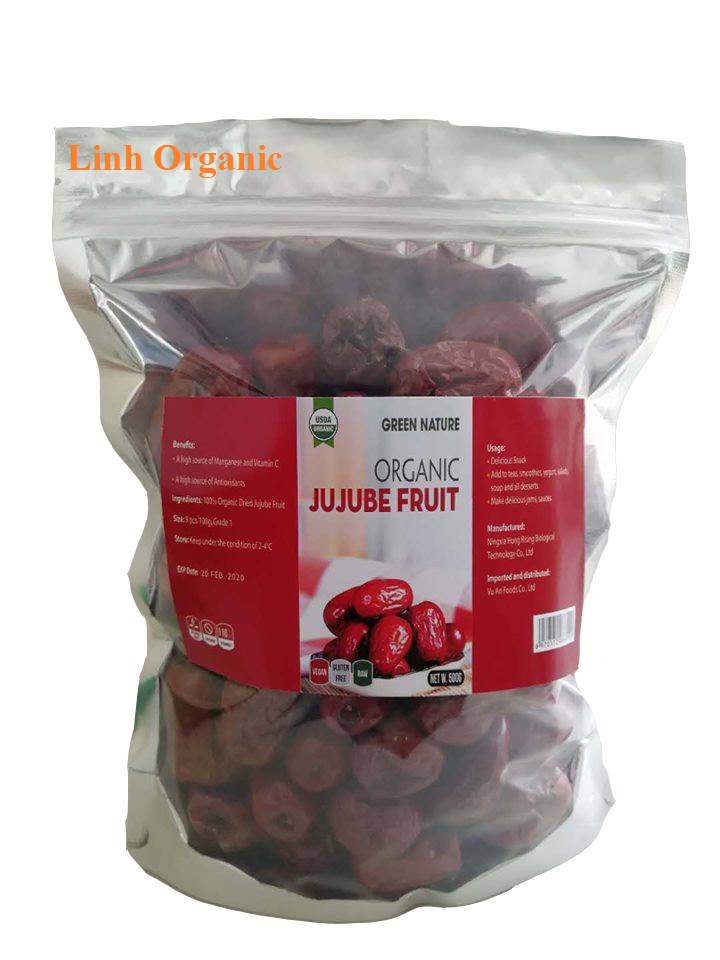 Táo đỏ hữu cơ Green Nature 500g