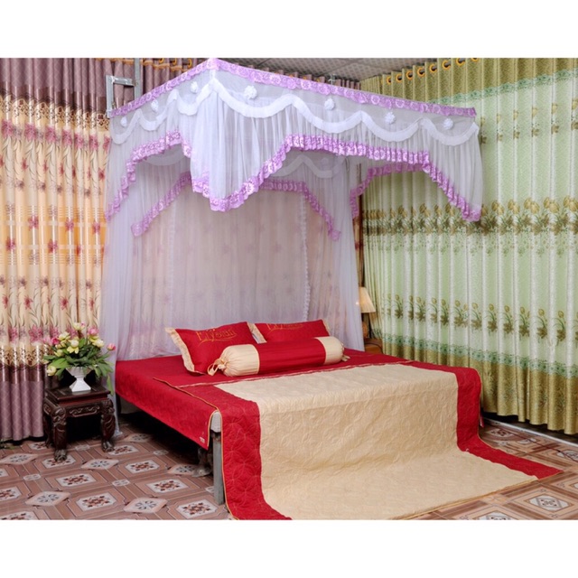 Màn khung tuyn lạnh cao cấp kích thước 1,2m *2m ( không bao gồm khung) nhiều màu