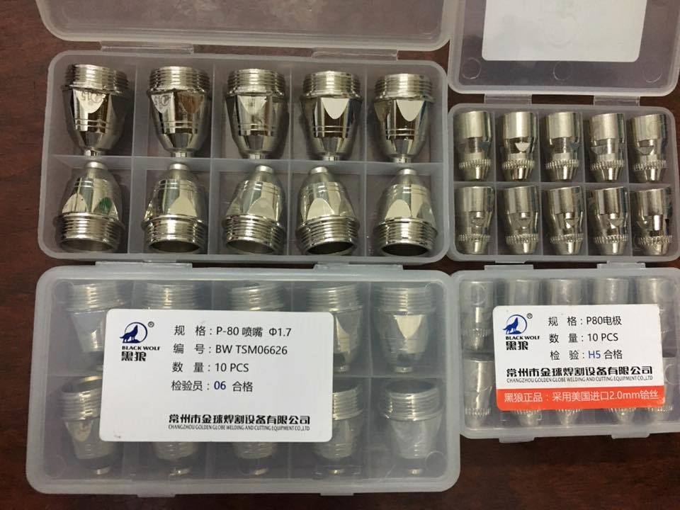 Bép cắt Plasma P80 con sói Black wolf - Dùng cho máy cắt Plasma