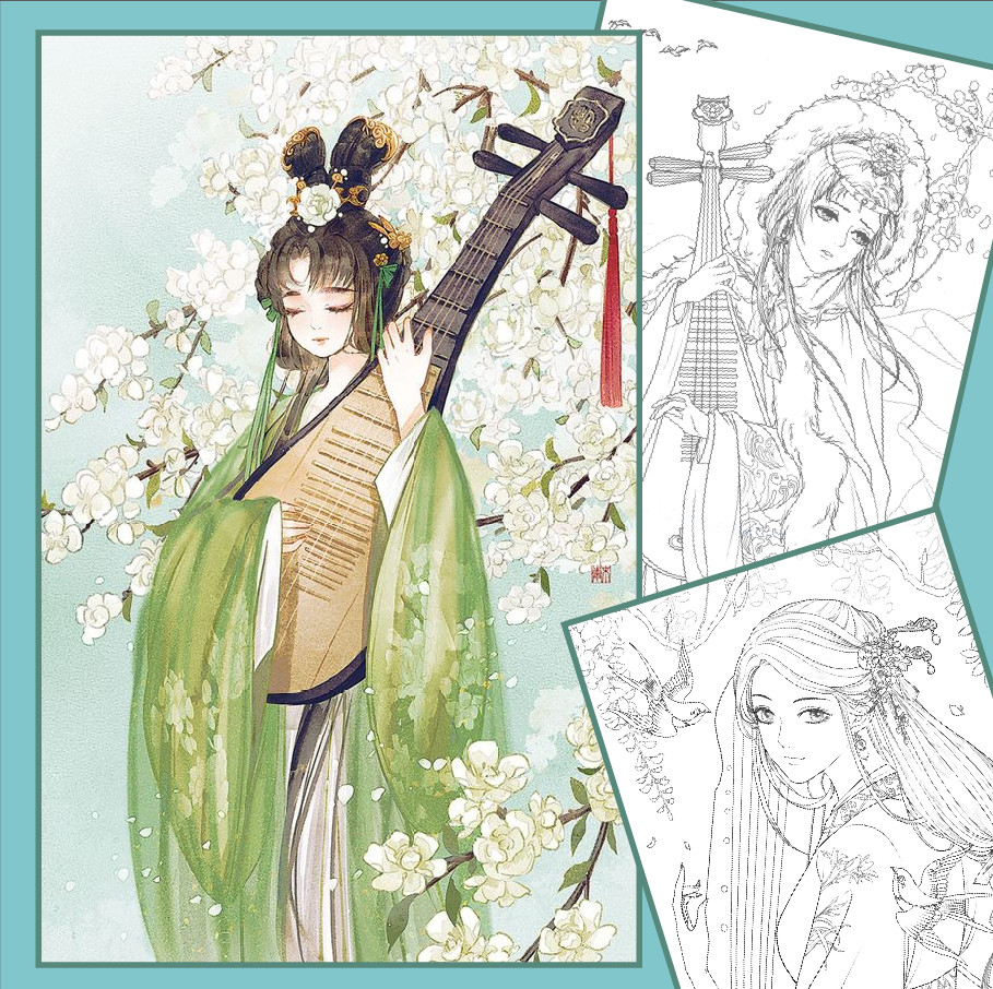Manga Girl Drawing Lineart Anime Cute Stock Vector (Royalty Free)  1390163705 | Shutterstock