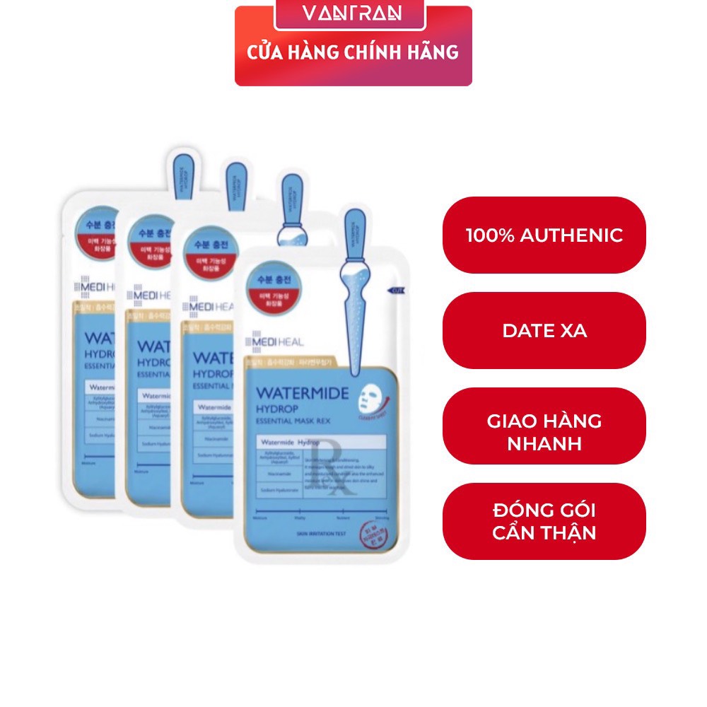 Mặt nạ cấp ẩm sâu mediheal watermide hydrop essential mask rex 24 ml