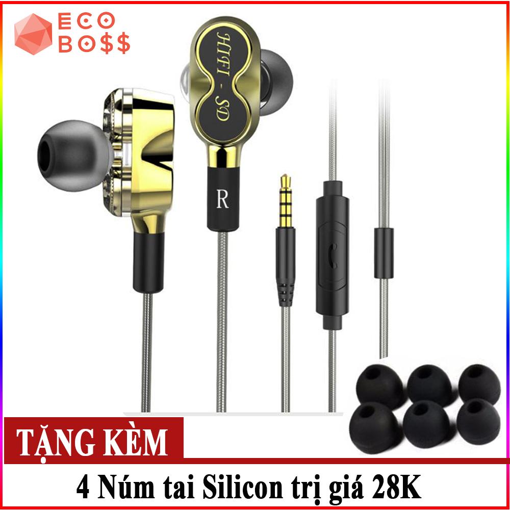 Tai Nghe Nhét Tai Có Dây HIFI 5D - Tai nghe Jắck 3.5mm, Tai nghe có micro, Tai nghe không dây, tai nghe nhét tai không dây,Tai nghe nhét tai, tai nghe bluetooth - Eco Boss SG