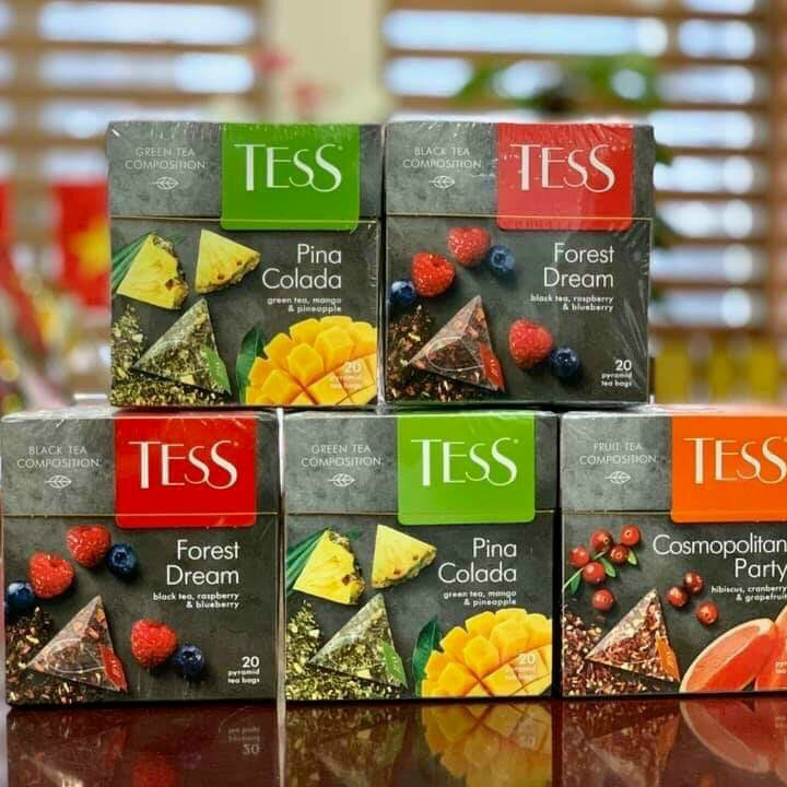 TRÀ TESS NGA - TRÀ TÚI LỌC VỊ HOA QUẢ